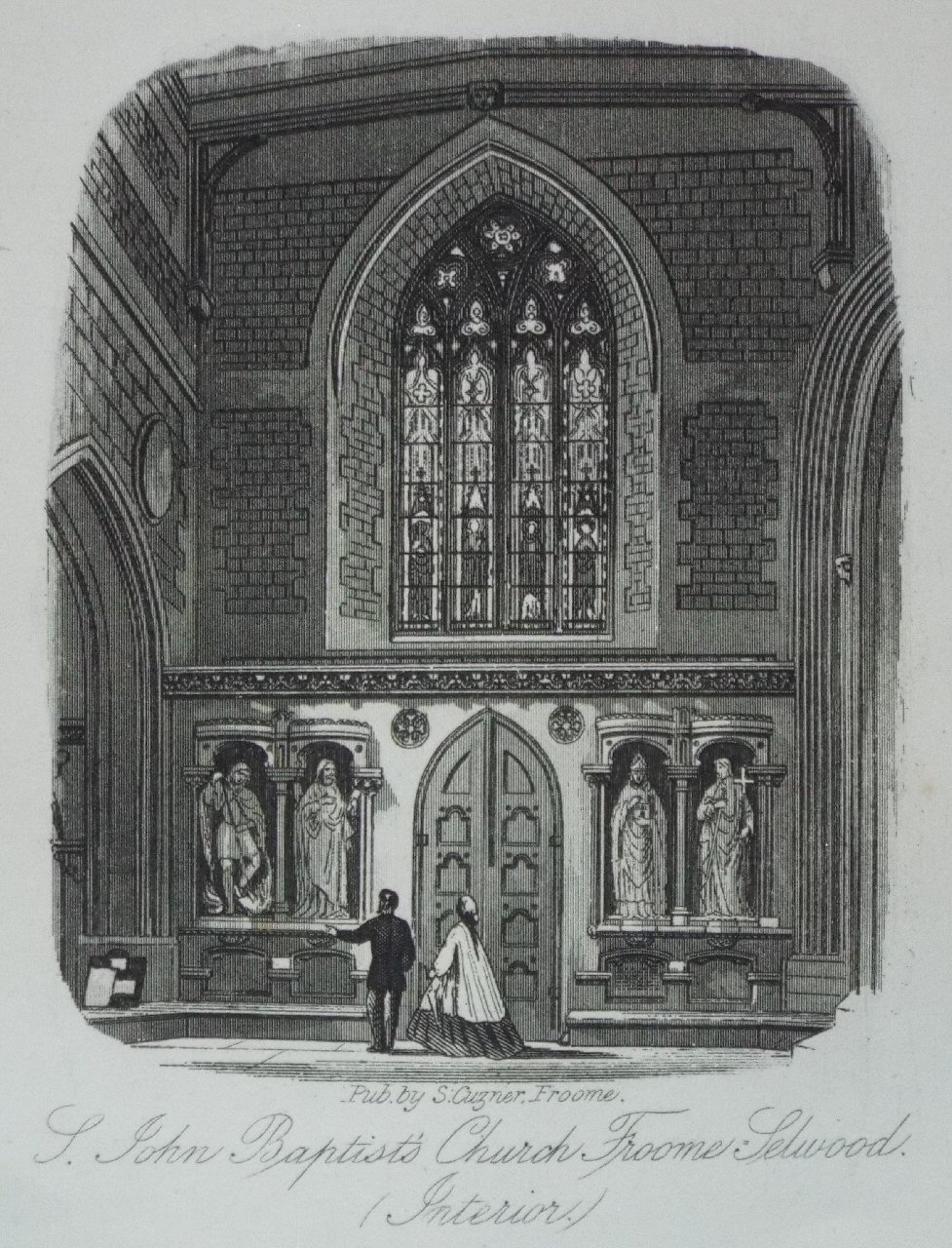 Steel Vignette - S. John Baptist's, Froome Selwood. (Interior.)